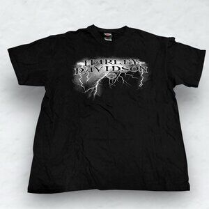 Harley Davidson Chicago (2005) Retro Graphic T Shirt